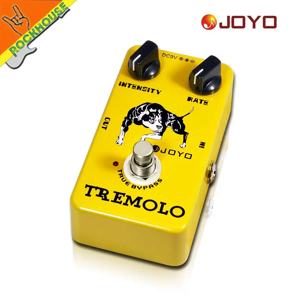 JOYO JF09 тремоло гитары педаль эффектов аналоговый stompbox интенсивность Регулируемый
