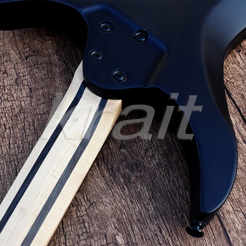 Krait безголовая гитара левой strandberg Безголовый электрогитара ольха дерево Фанн Лада ebony Лада черный аппаратные средства