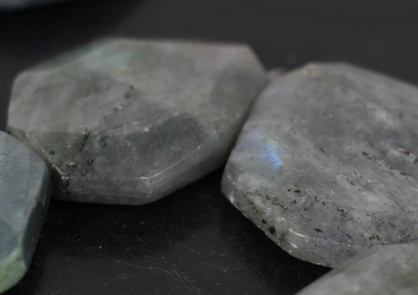 15 5 &quotнитевидные бусины из натурального Лабрадорита граненая плита граненые