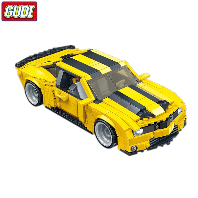 Gudi город Legoings Трансформеры Робот 32 см автомобильные блоки 584pc Кирпичи