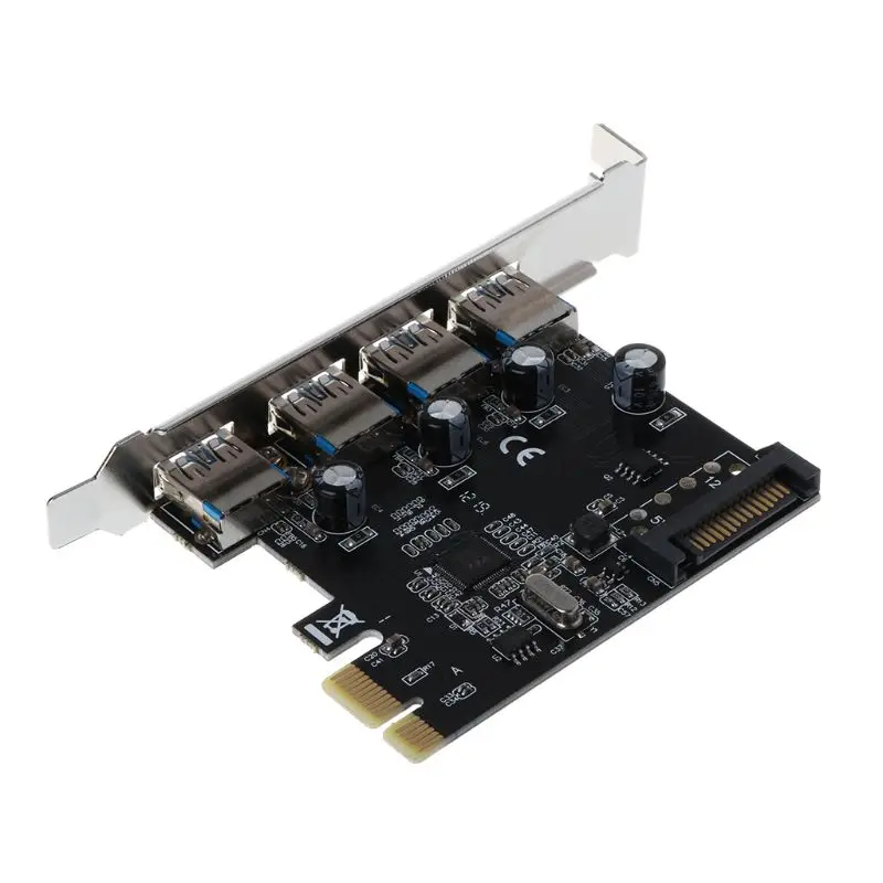 Адаптер PCI E Express к USB 3 0 с 4 портовым интерфейсом SATA адаптер для настольных ПК Windows