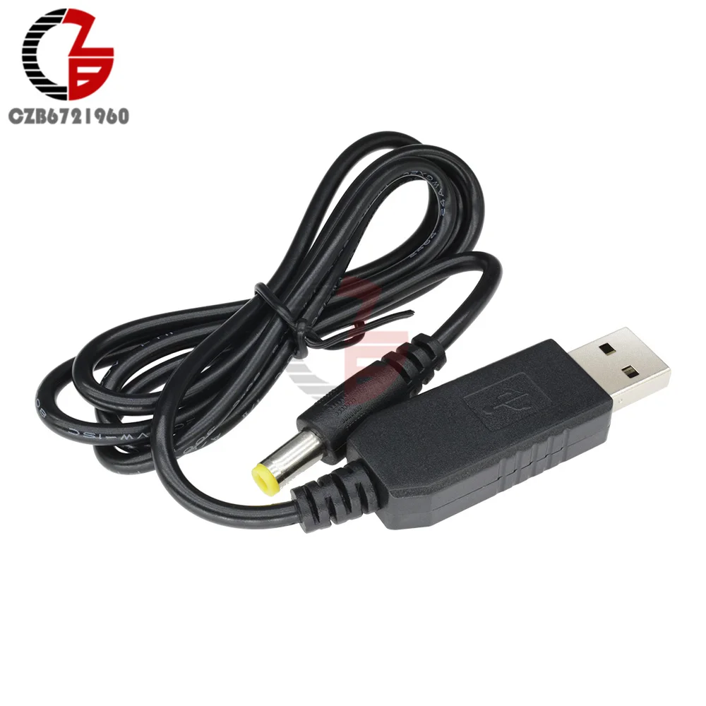 5V to 12V USB к DC кабель питания USB к 5,5x2,1 мм DC штекер Jack 5 В до 9 в 12 В DC-DC повышающий усилитель питания конвертер Кабель инвертора - Цвет: 5V to 12V