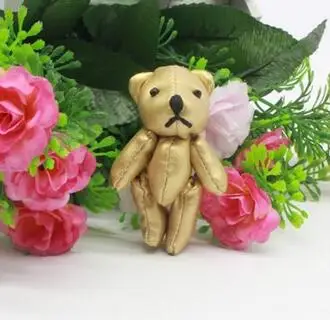 5 шт/лот Kawaii небольшое соединение плюшевых мишек плюшевых Сделай Сам 11 см игрушка плюшевый мишка маленький медведь Тэд плюшевые игрушки Свадебные подарки 09501 - Высота: Teddy Bear 7