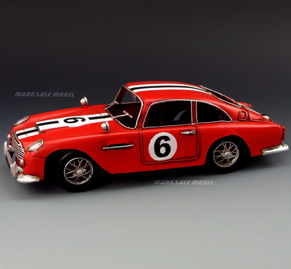 

Retro Tin metal model car decoration Antique Iron 007 1964 carHandmade Metal Manual Home