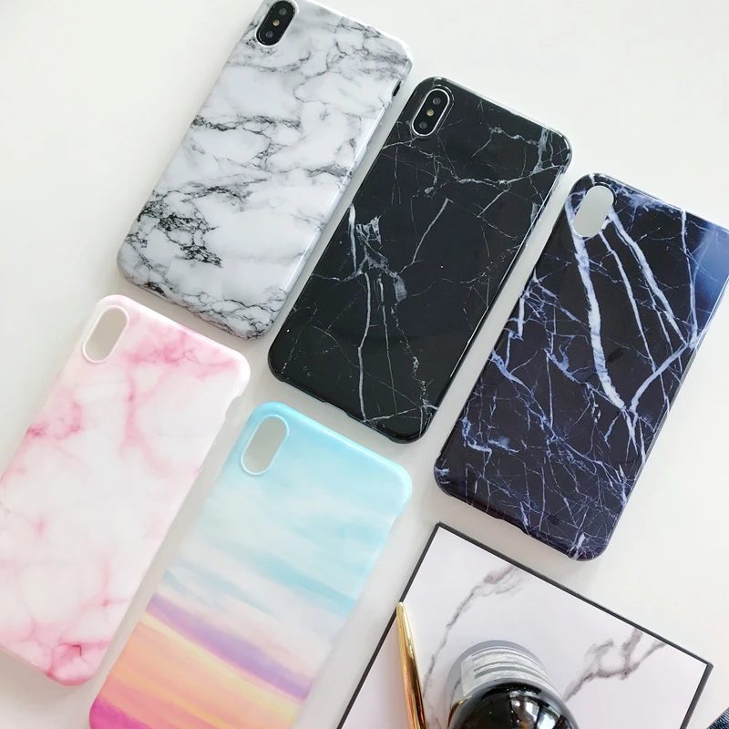 

Tzomsze Marble Phone Case For iPhone X 7 6 6S 8 Plus 8Plus 7Plus Case For iPhone XS XR MAX Case Luxury Cover Coque Fundas