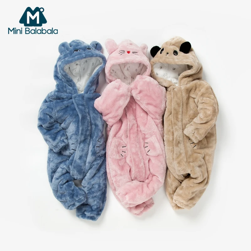 Коллекция 2019 года зимняя одежда с капюшоном для новорожденных малышей новая
