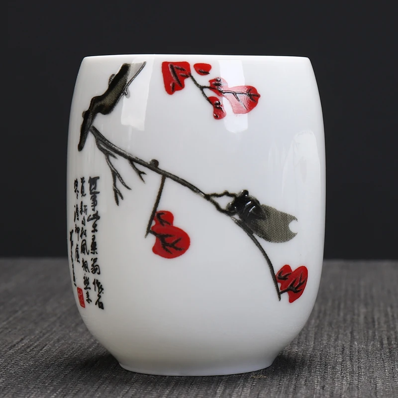 2 шт./лот Цзиндэчжэнь керамическая чашка для чая Офисная белый фарфор посуда