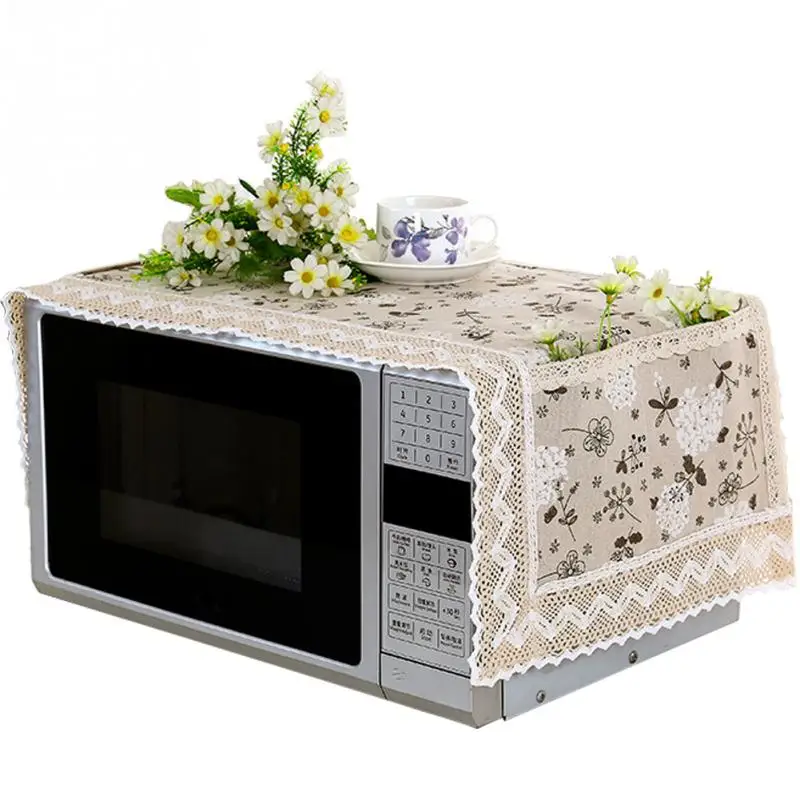 Практичный хлопковый пылезащитный чехол для микроволновой печи - Цена: 272,35 руб.