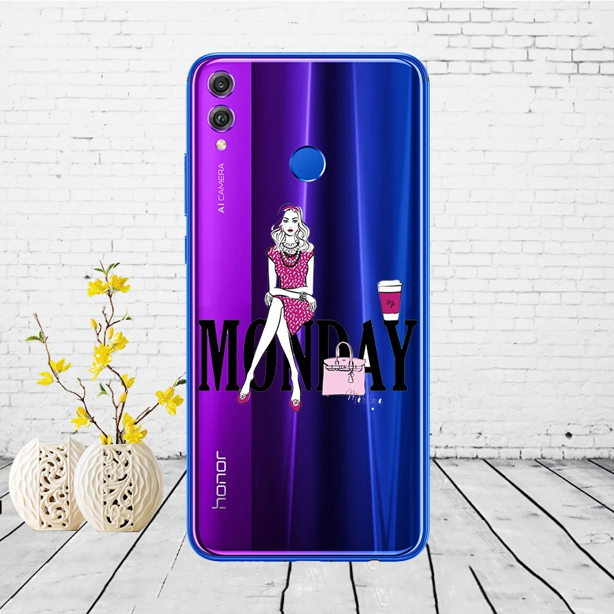 11SX силиконовый чехол для huawei honor 8x чехол 6,5 дюймов Мягкий ТПУ задняя крышка для huawei honor 8x защитный чехол для телефона Coque живопись