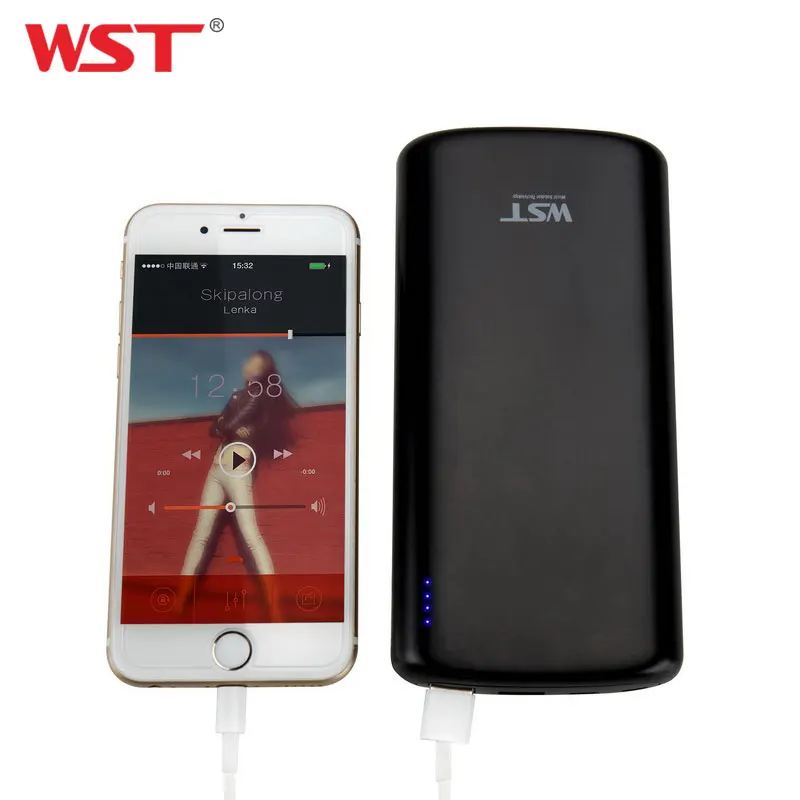 Оригинальный внешний аккумулятор WST емкостью 20000 мАч с двумя USB портами большой