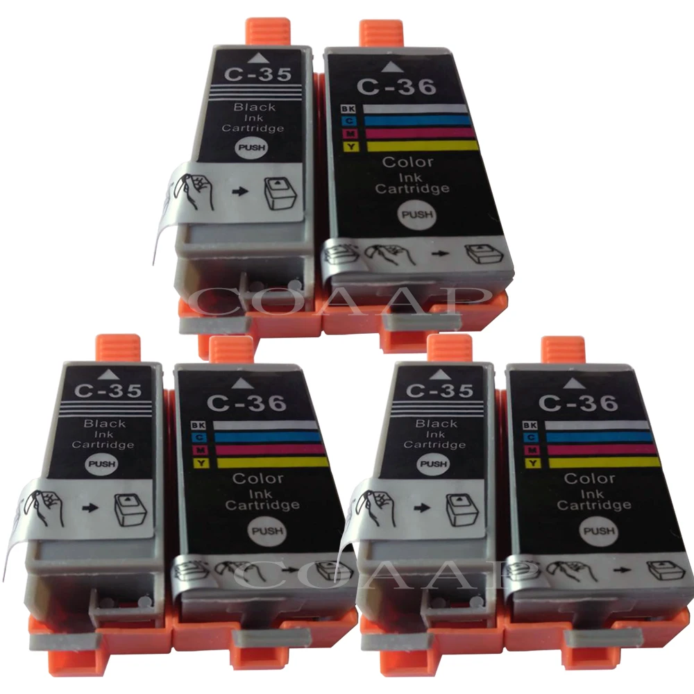 

Compatible 35 36 Ink Cartridges For Canon PGI35 CLI36 CLI-36 CLI 36 For Pixma IP100B IP100 IP100 & mini 260 320 printer