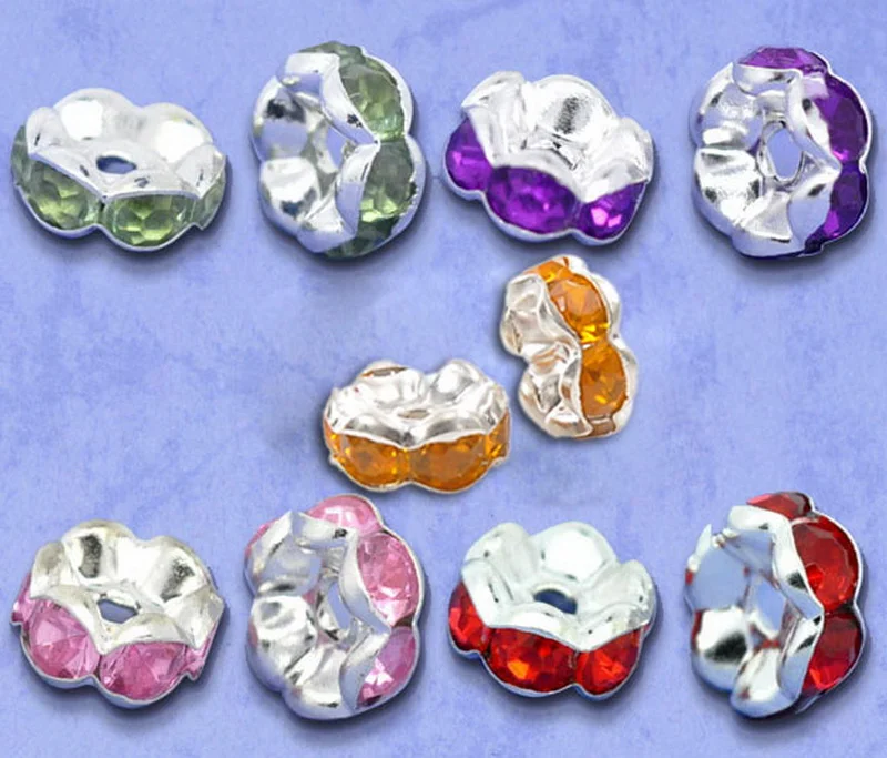 

DoreenBeads 100 Смешанные SP Стразы Rondelle бусины 8x4 мм (B09005), yiwu