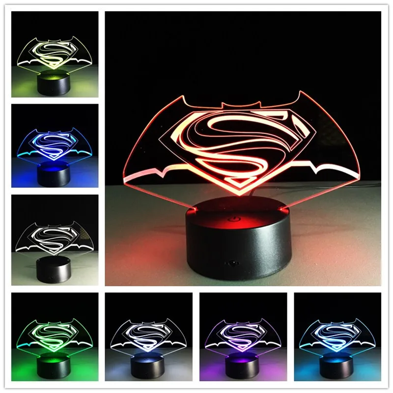 Светодиодная 3d лампа с Usb Новый рождественский подарок для детей светодиодная