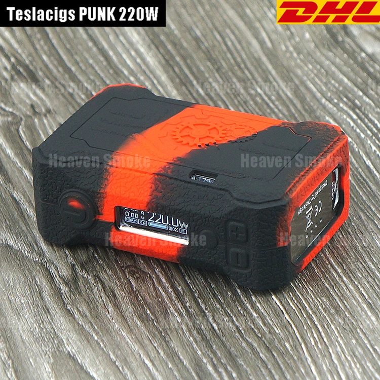 DHL 10 шт. * Teslacigs панк 220 Вт Силиконовый чехол Чехол рукава кожи VS Ijoy Diamond PD270/Smok Mag 225