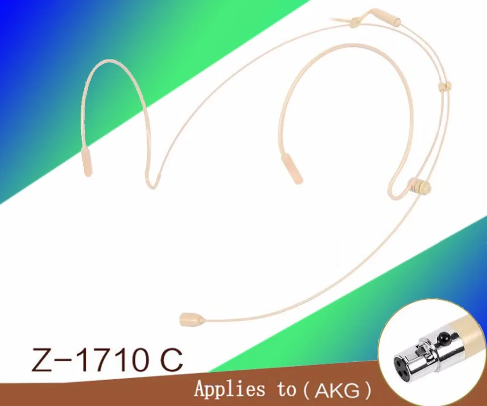 Фото Телесный цвет мини XLR 3 контакта TA3F 3PIN разъем головной убор микрофон для AKG