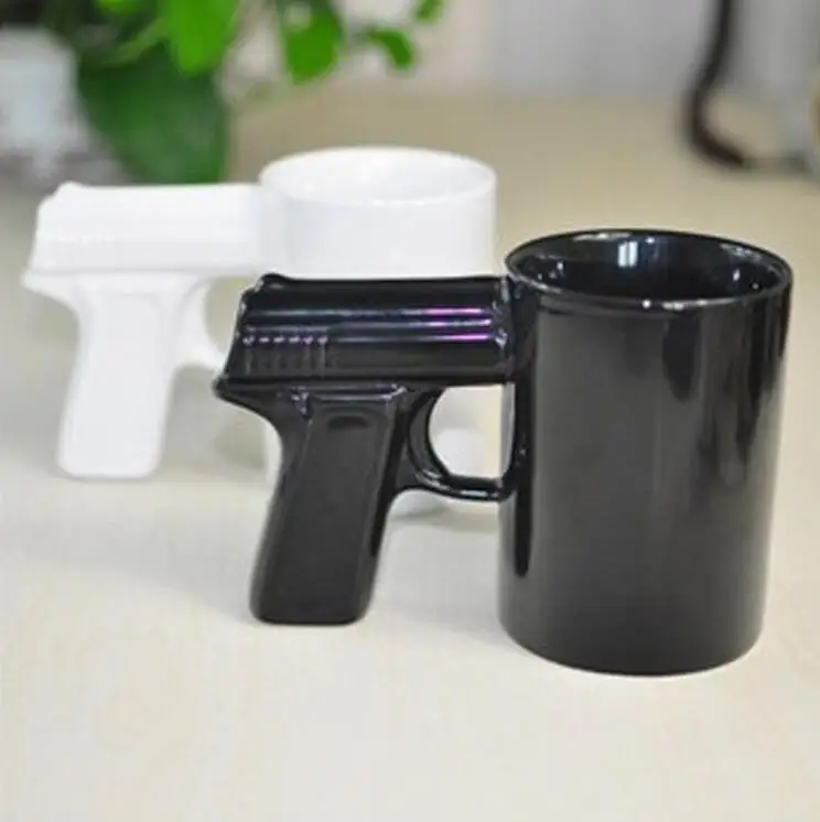 1 шт. кофейные чашки и кружки с пистолетным зажимом забавная кружка пистолетом