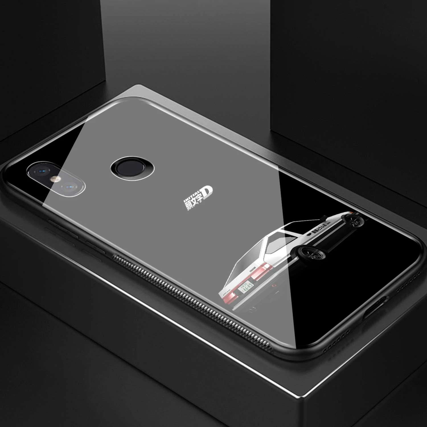 Lavaza initial d AE86 Tempered glass TPU Case for Redmi Note 4X 5 6 6A 7 Pocophone F1 | Мобильные телефоны и аксессуары