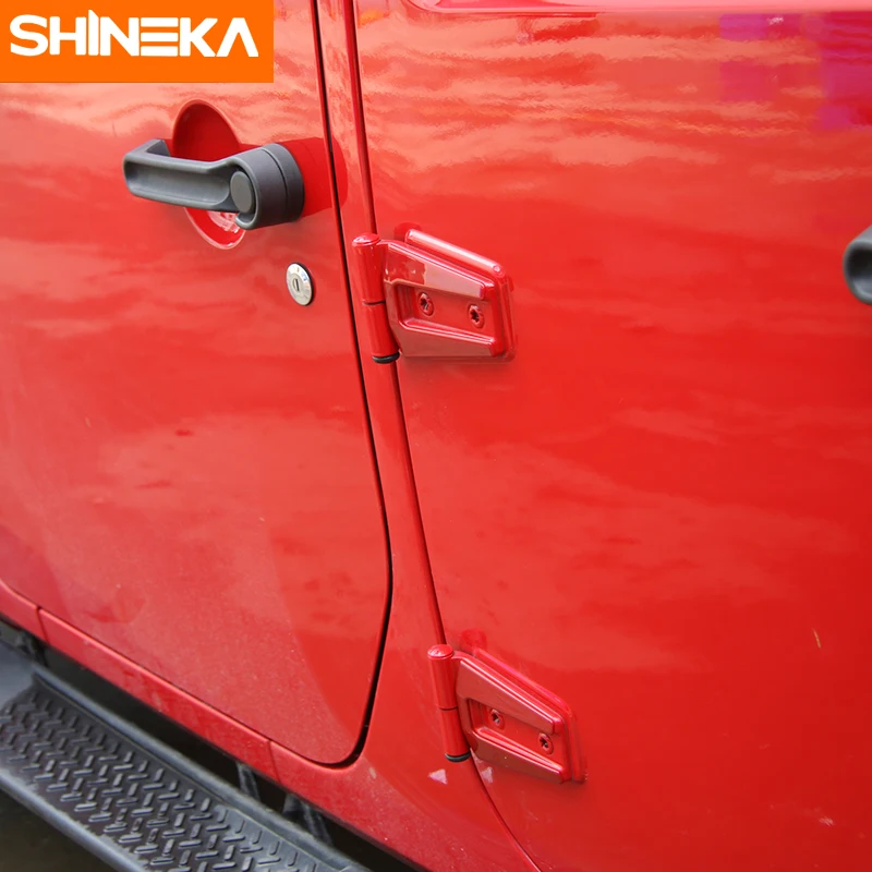 SHINEKA 4 двери дверные петли для автомобиля защитная накладка Jeep Wrangler JK