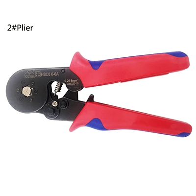 2 plier Плоскогубцы обжимной инструмент набор многофункциональный провод кабель для зачистки набор ручных инструментов терминал мульти щипцы плоскогубцы Тип трубки терминалы - Цвет: 2 plier