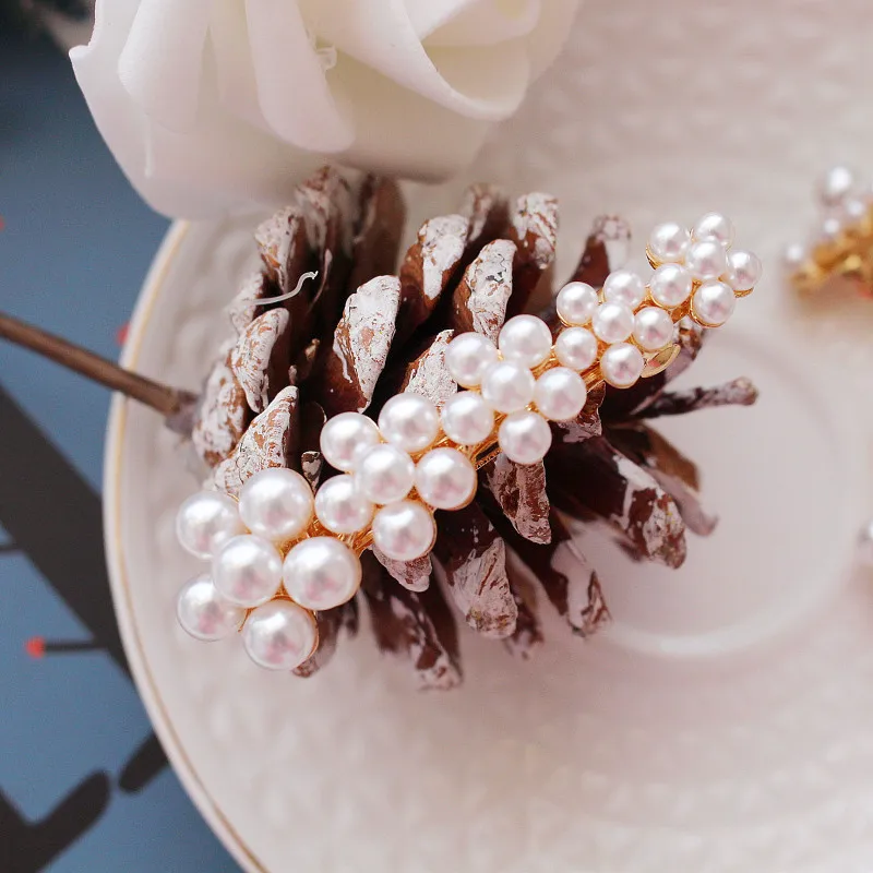 1 шт. корейская мода имитирующий цветок заколки для волос полые Шпилька-бант