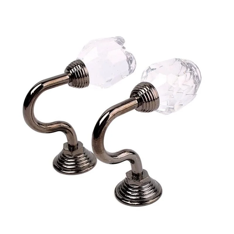 1 шт. большой металлический хрустальный шар крючки для штор Holdback кисточка