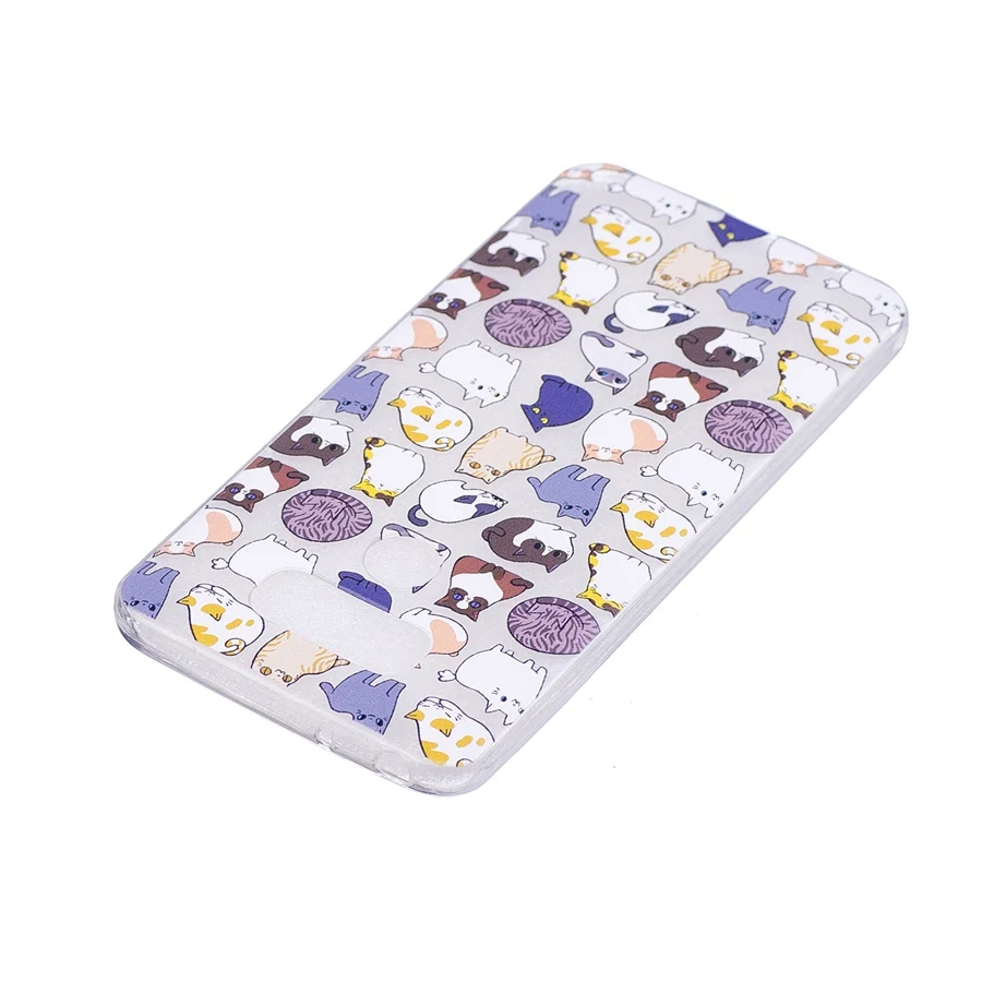 Чехол для LG Q6 G6 V30 Cute Clear TPU Silicone Slim Panda Flower Back Animal K4 K8 K10 Coque Transparent Cartoon.