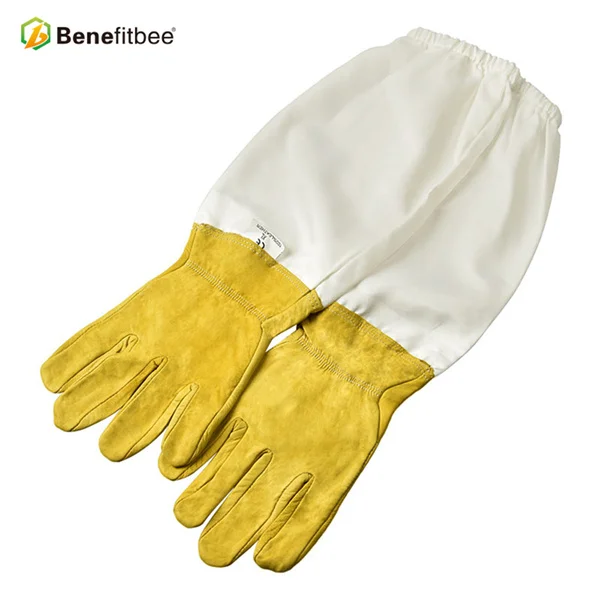 Beekeeping Gloves Перчатки для пчеловодства, пчеловодства, инструменты для пчеловодства, защитные прочные перчатки из овчины, оборудование для пчеловодства, кожа - Цвет: Beekeeping Gloves