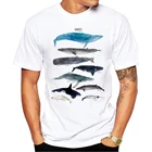 Популярные Модные мужские топы, Новинка лета 2019, дизайнерские очень интересные мужские футболки с принтом киты, Популярные топы