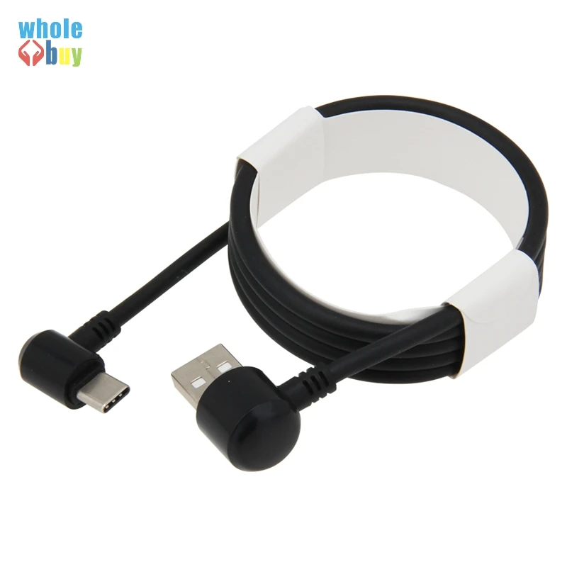 50 шт./лот красочный круглый 2 боковой локоть игровой кабель 1 м 3 Micro Usb 5pin 8pin Type C для