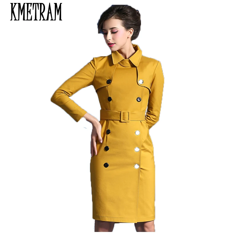 Женское офисное платье с отложным воротником Осеннее облегающее модель JCY9 2020|long