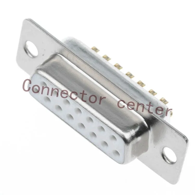 Высокое качество D SUB дБ Разъем 15PIN 2 рядный Женский Золотой посаженный 2U DSUB|connector