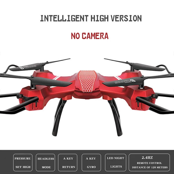 Red NO camera Drone Quadcopter 6 оси Grro карман 360 градусов подвижного Headless режим парение Функция зарядка через usb Мини Вертолеты с камер БЛА квадрокоптер с камерой квадракоптер вертолет игрушки дрон квадракоптер дрон - Цвет: Red NO camera