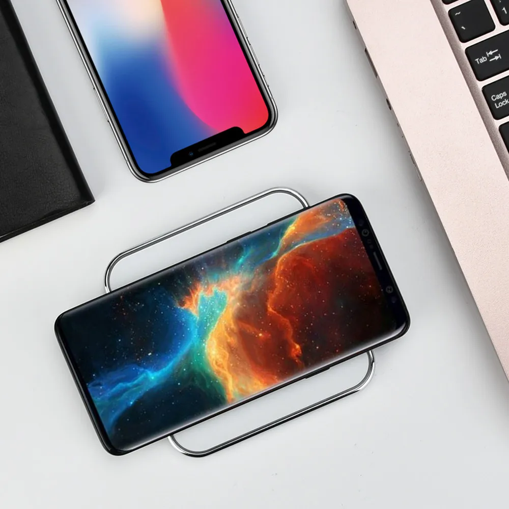 EPULA Беспроводная зарядка буферное зарядное устройство для iPhone XS быстрая