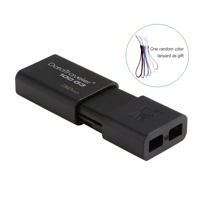 Kingston USB Флэш-Накопители DT100G3 3.0 Pendrive 64 ГБ 32 16 128 Pen Drive Пластик Гладкий Memory Stick 100%