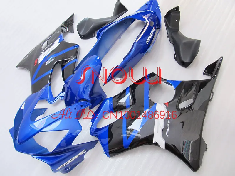 Сине черный комплект обтекателей для HONDA CBR600F4i 04 07 CBR 600F4i 2004 2007 CBR600 F4i 600 05 06 2005 2006