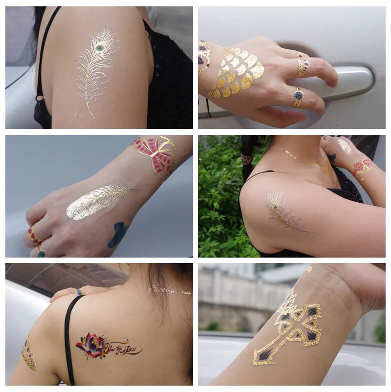 Горячие детские Временные татуировки Блестки для боди-арта водостойкие наклейки