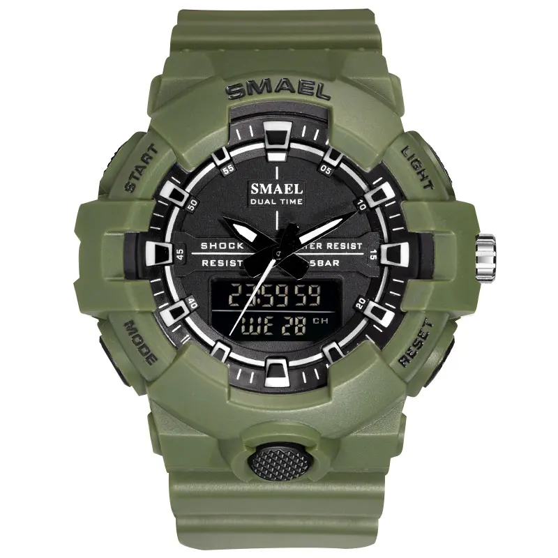 

Fashion Top Brand Men Watches Waterproof 50m Military Sport Watch Led Clock Army Alarm Relogio Montre Digital Wristwatches