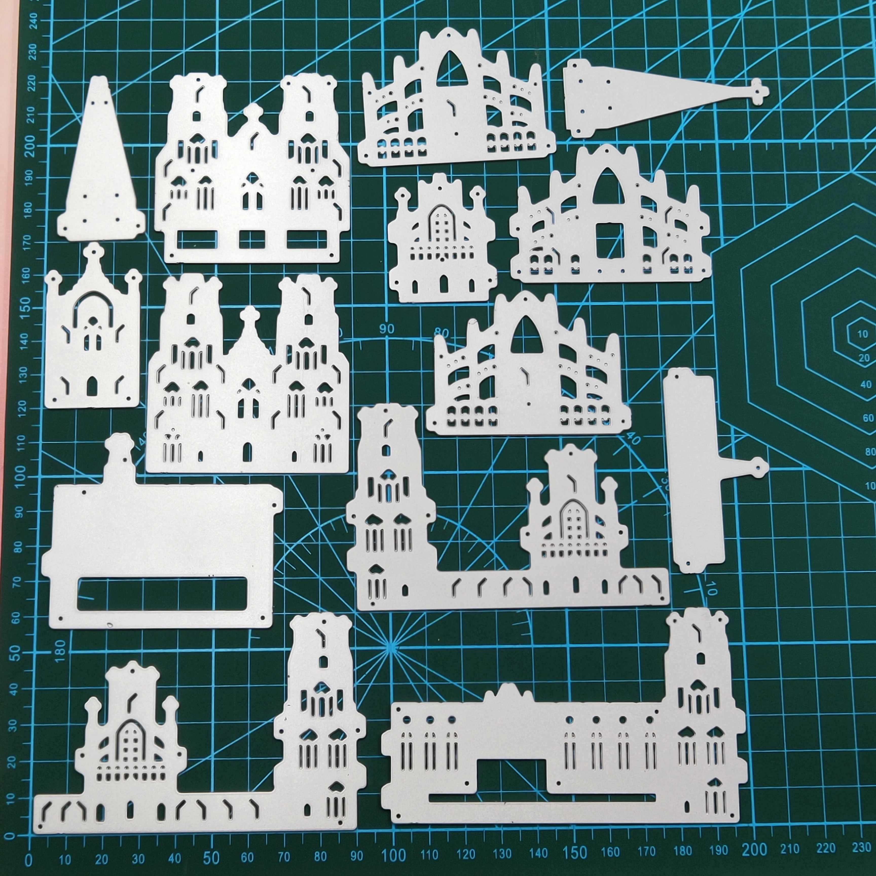 Набор металлических 3D открыток Церковь сделай сам Скрапбукинг для изготовления