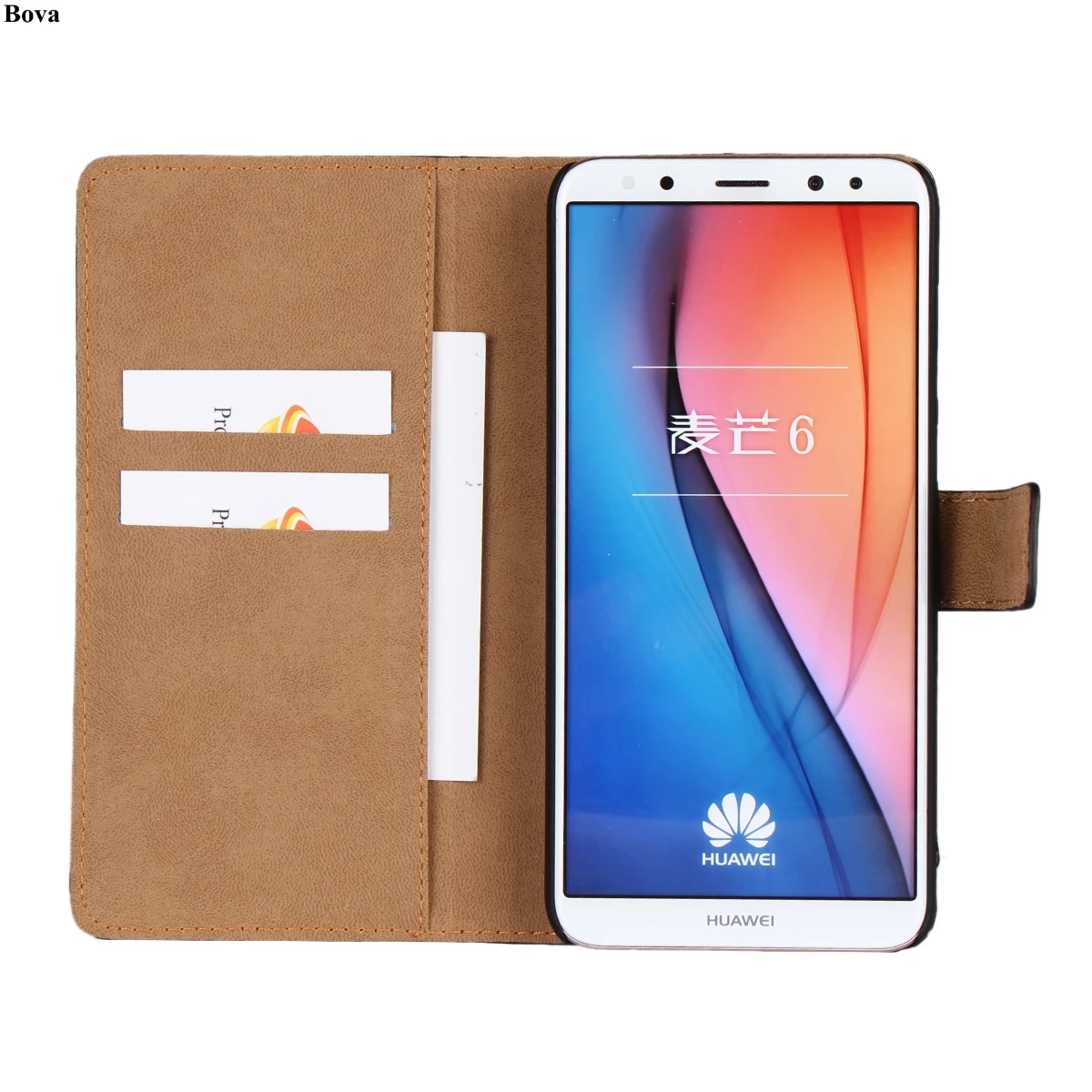 Премиум кожаный флип чехол для Huawei Mate10 Lite/Nova 2i кошелек телефона держатель карт