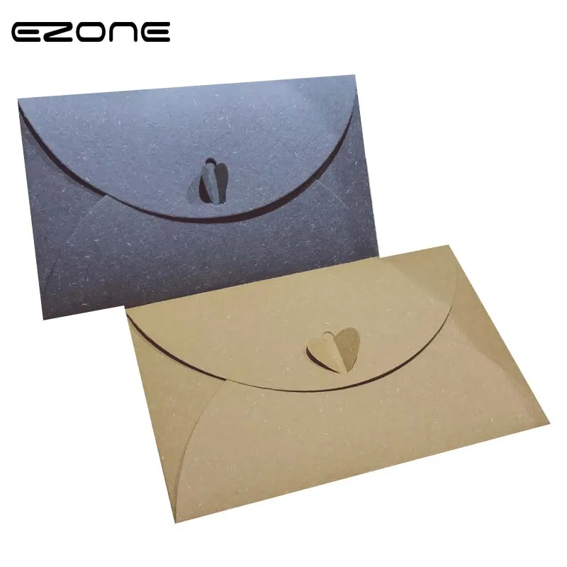EZONE 5 шт./компл. бумажный конверт для CD персикового сердца один кусок загружен в западном стиле ретро стиль упаковка для хранения фотографий подарочная упаковка