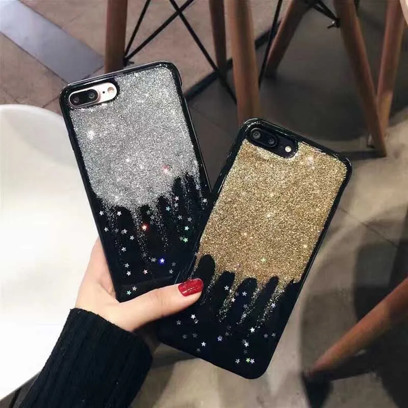 Jiban Роскошные Сияющая Bling Star оболочки моды прекрасный блеск Косметическая пудра