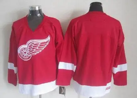Best Seller Low Price High Quality Detroit Red Wings Mens Jerseys Blank Ice Hockey Jersey Accept Retail And Mixed Orders | Спорт и