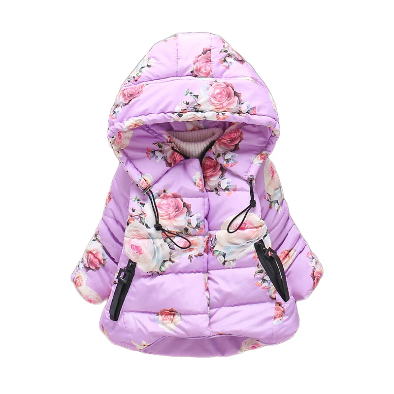 2017 г. Зимняя хлопковая куртка и пальто с героями мультфильмов для девочек детская