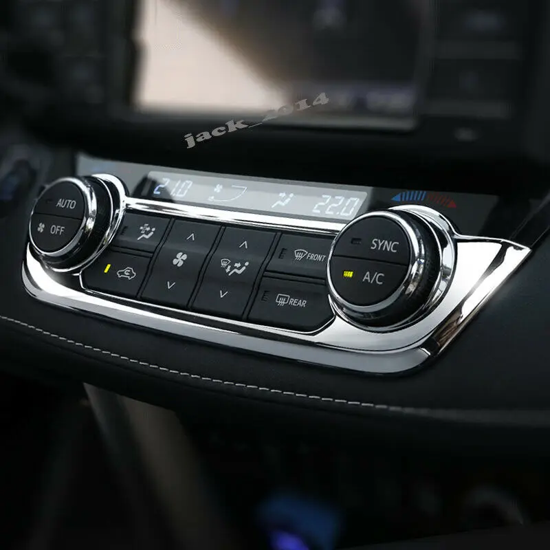

Для Toyota RAV4 2013-2018 ABS хромированная крышка кнопки переключения переключателя переменного тока, 1 шт.