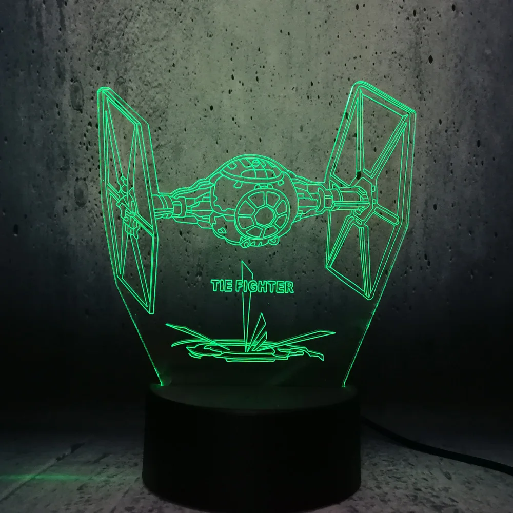 Новинка Звездные войны галстук боец Светодиодная лампа USB 3D ночник детские
