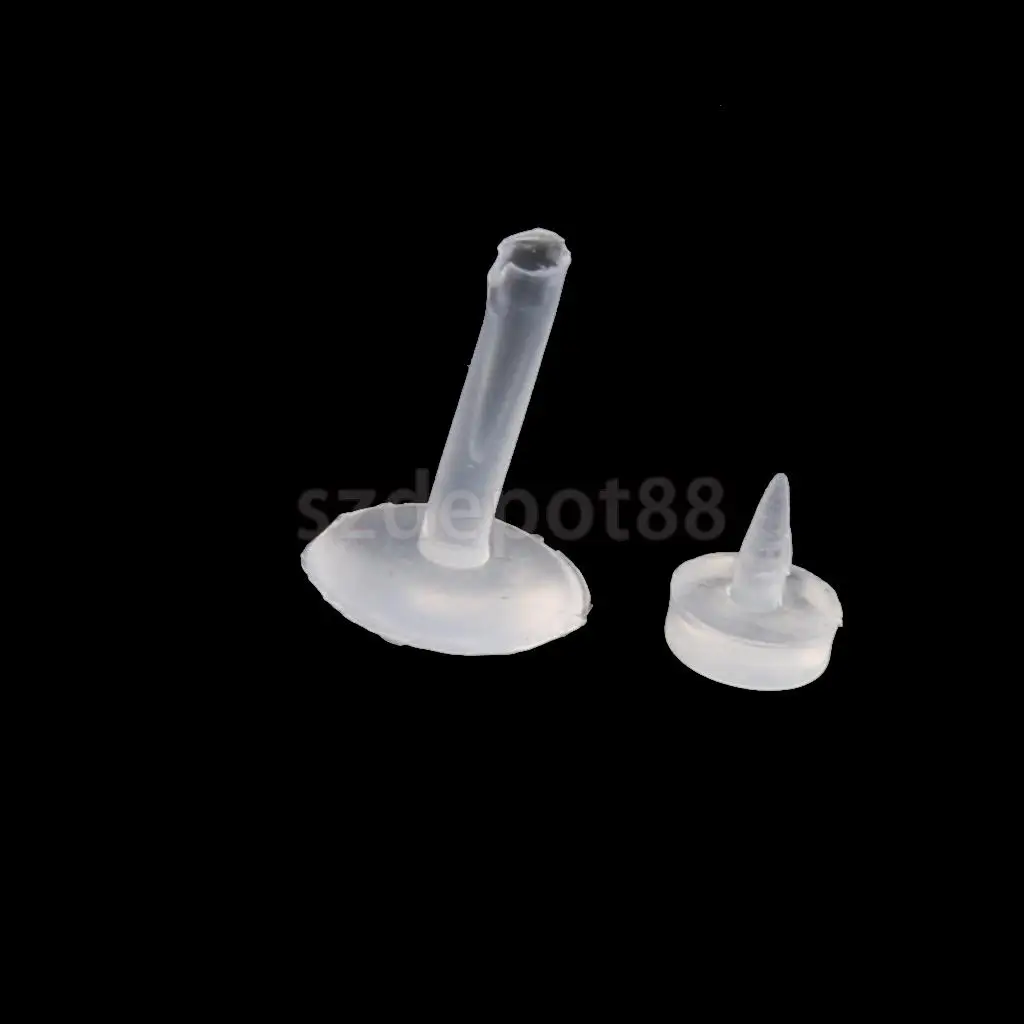 10Pcs Clear Acrylic Nose Studs Ring Retainers Bars Body Piercing Ladies Jewelry | Украшения и аксессуары