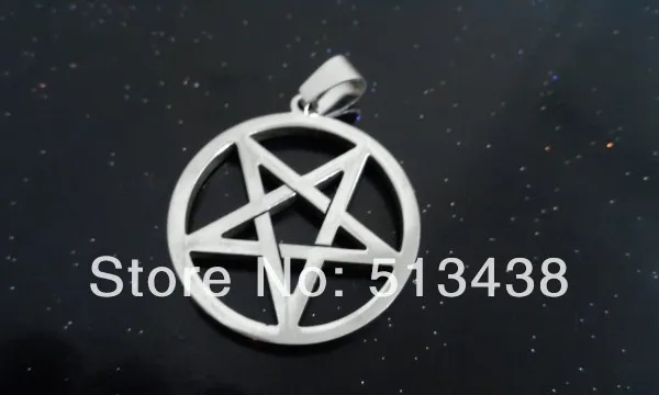 Ожерелье с подвеской сатана в виде пятиконечной звезды размером 30 мм мужские