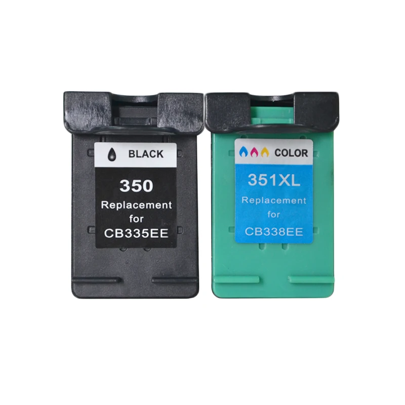 Картриджи чернильные LuoCai совместимые с HP 350 для принтера 351 Photosmart C4480 C4483 C4380 4480 Deskjet