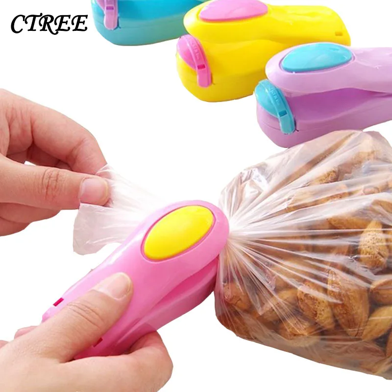 

CTREE Multicolor Mini Electric Heating Travel Snack Sealing Machine Machine Sealed Packaging Plastic Bag Sealed Food Bag C274