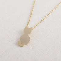 fashion pendant necklace pend cute cat necklace for women jewelry animal collier femme